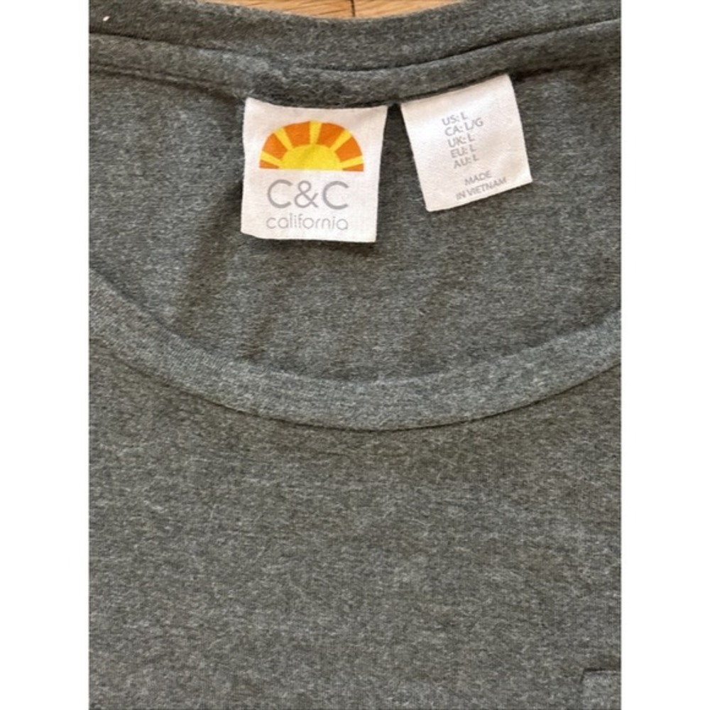 C&C California Hunter‎ Green Rayon Spandex Comfy Soft Knit T-Shirt Dress Large - Picture 3 of 6